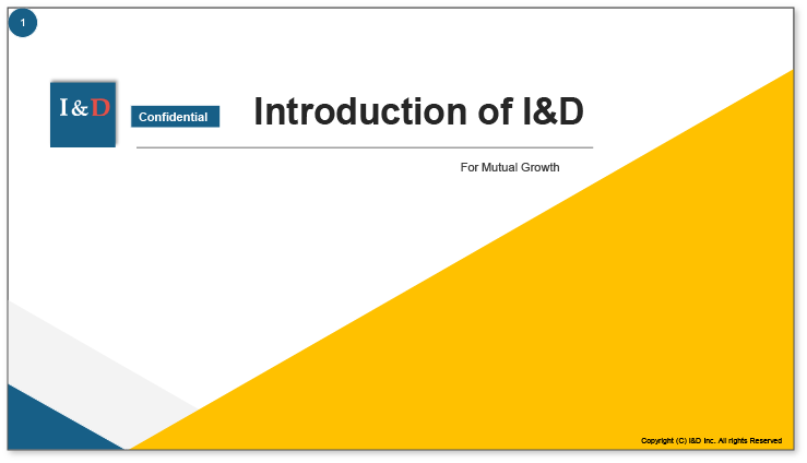 Introduction of I&D